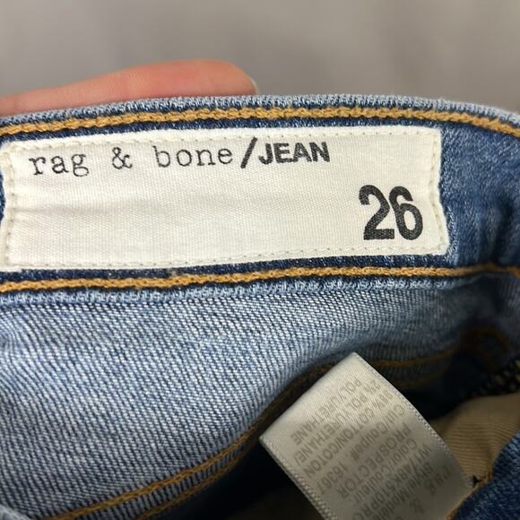 Rag & Bone 10 Inch Stove Pipe size 26 medium wash - Picture 10 of 12